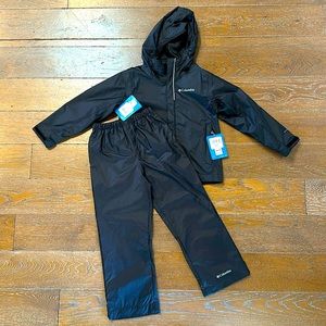 Kids Columbia rain gear. Brand new with tags